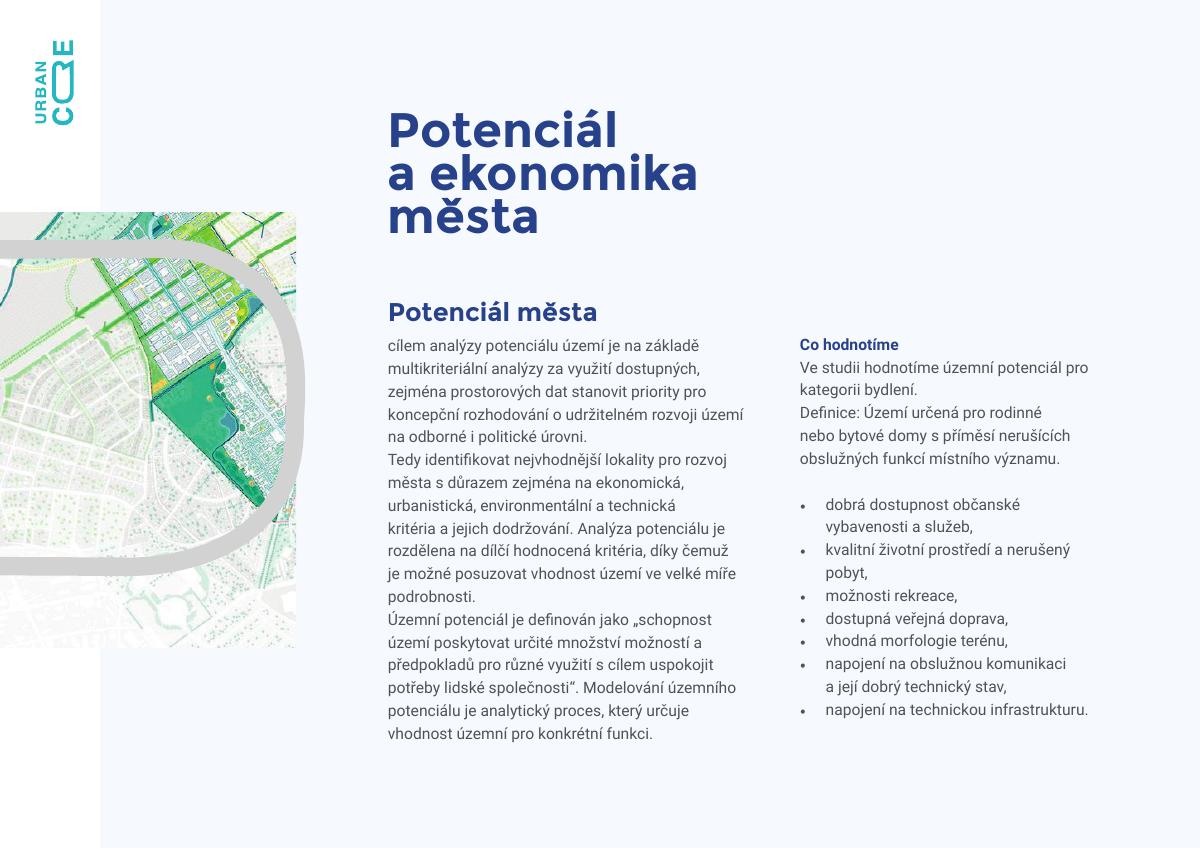 Analytický podklad Potenciál a ekonomika města Kutná Hora